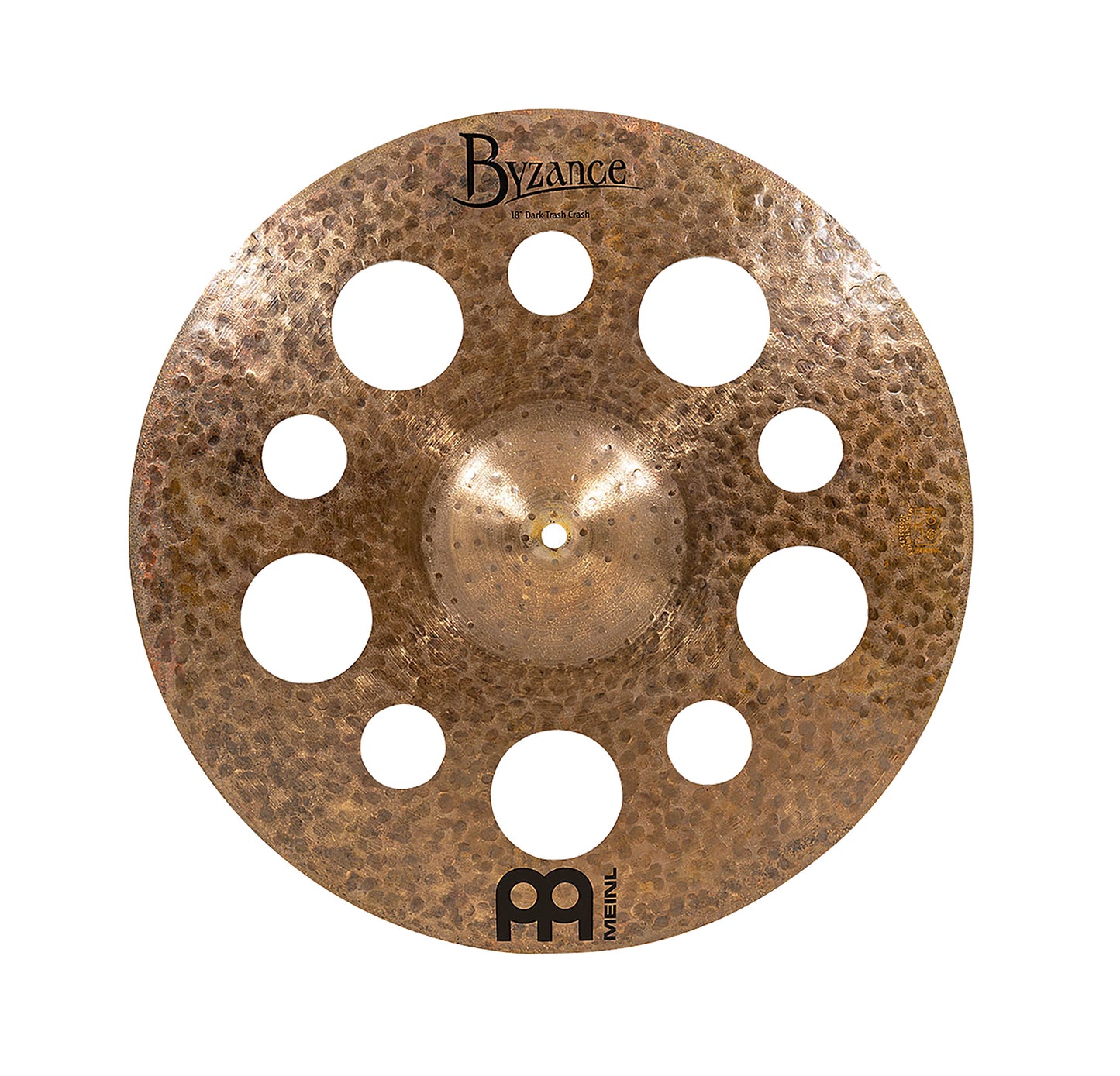 CRASH MEINL BYZANCE 18" DARK TRASH, ALLIAGE BRONZE B20, MARTELÉE A LA MAIN, FINITION DARK