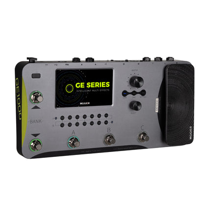 Pédalier multi-effets GE1000, fichiers MNRS provenant du cloud GE (IR, 2048pts d'échantillonnage), 255 presets utilisateur, noir