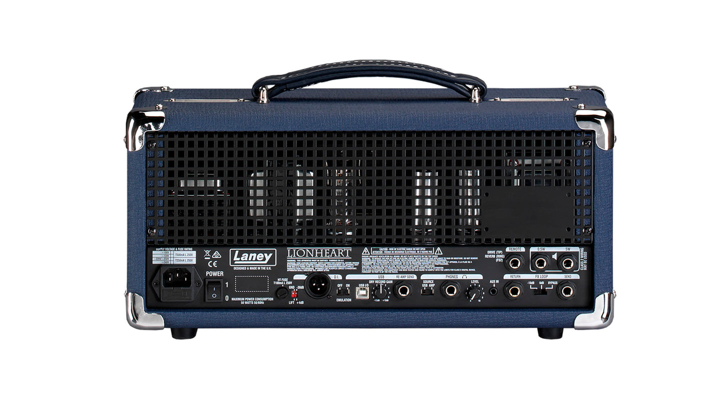 Tête amplifiée à lampes 5W & 0.5W, 2 canaux, réverb, USB, fonction RE-AMP, avec housse, 7.8 kg