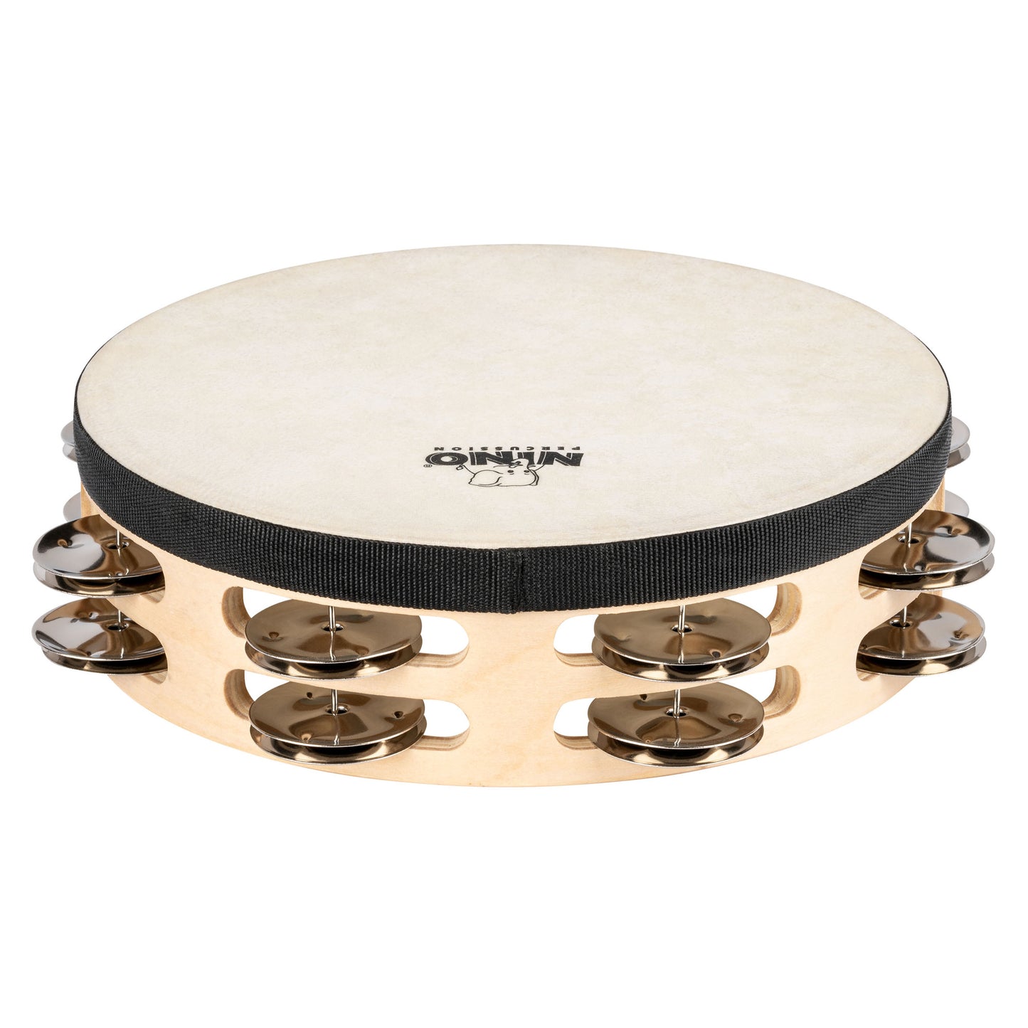TAMBOURIN NINO BOIS 8"/2 RANGS