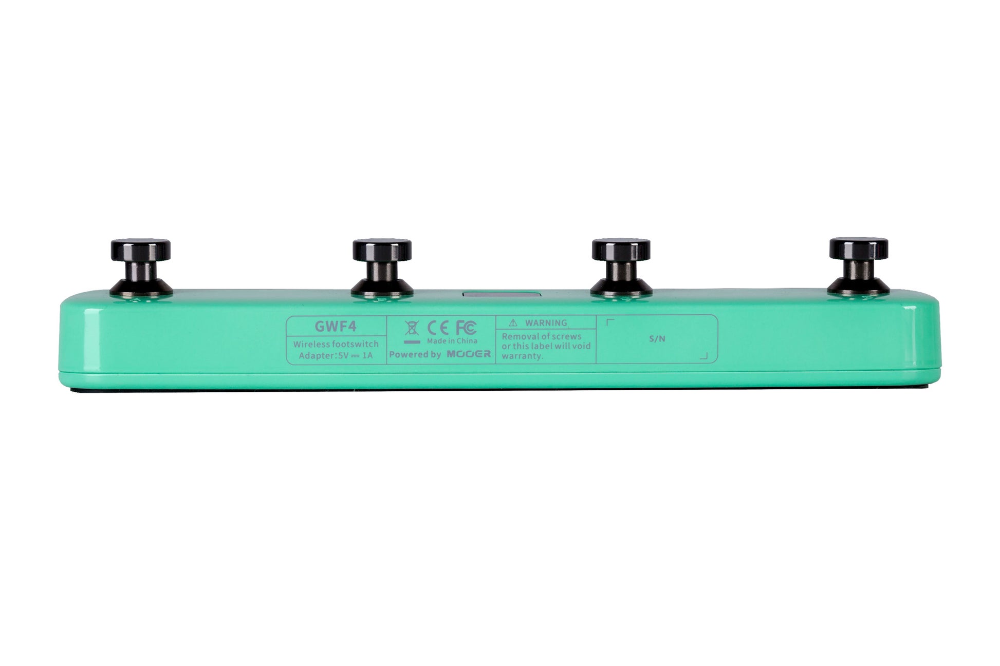 Footswitch sans-fil GWF4 pour guitare GTRS et produits Mooer, 4 interrupteurs, fonctionne sur batterie rechargeable, vert