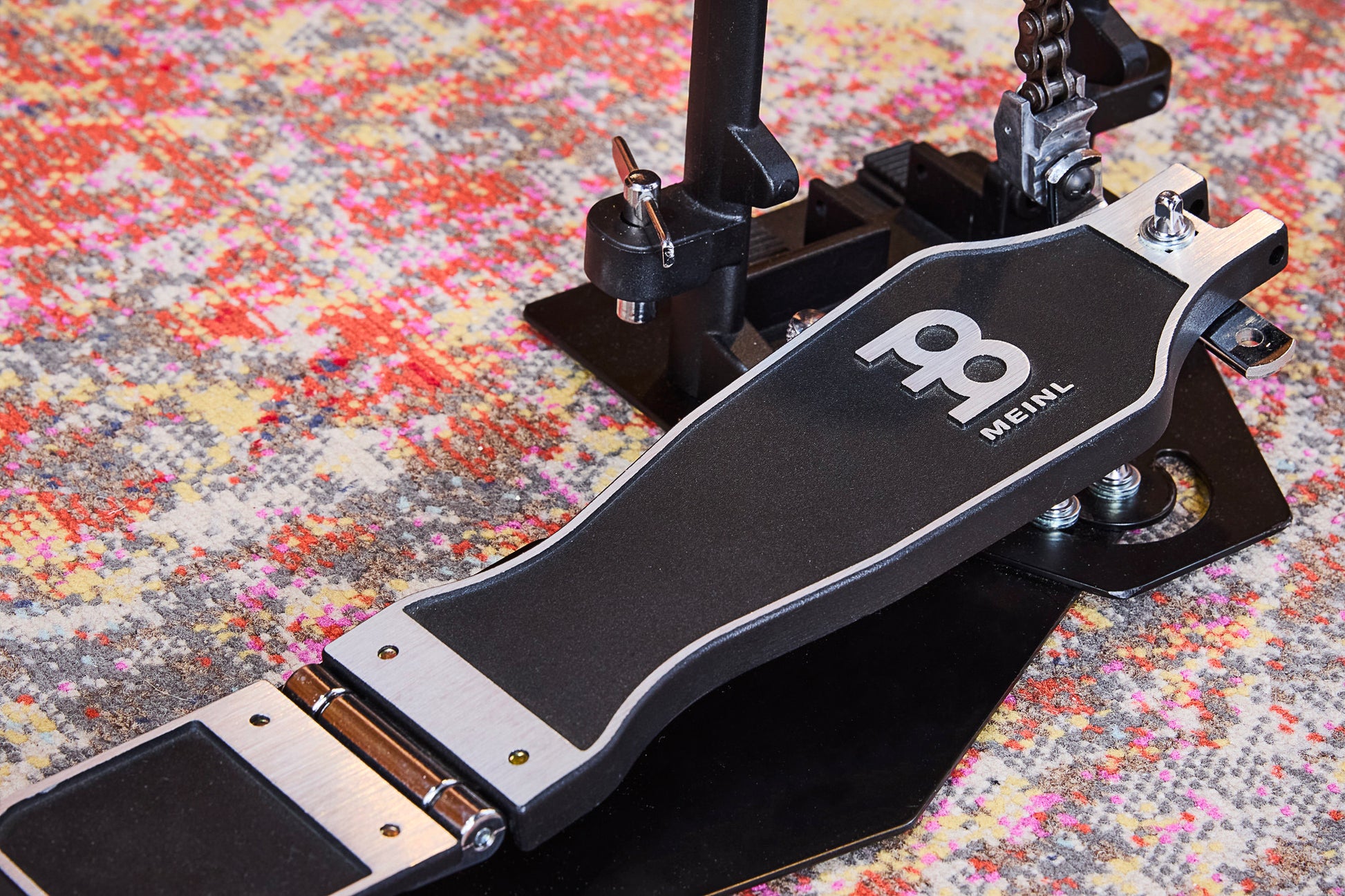 Pédale Cajon Professionnelle repositionnable, batte en mousse, tension de ressort ajustable, noir