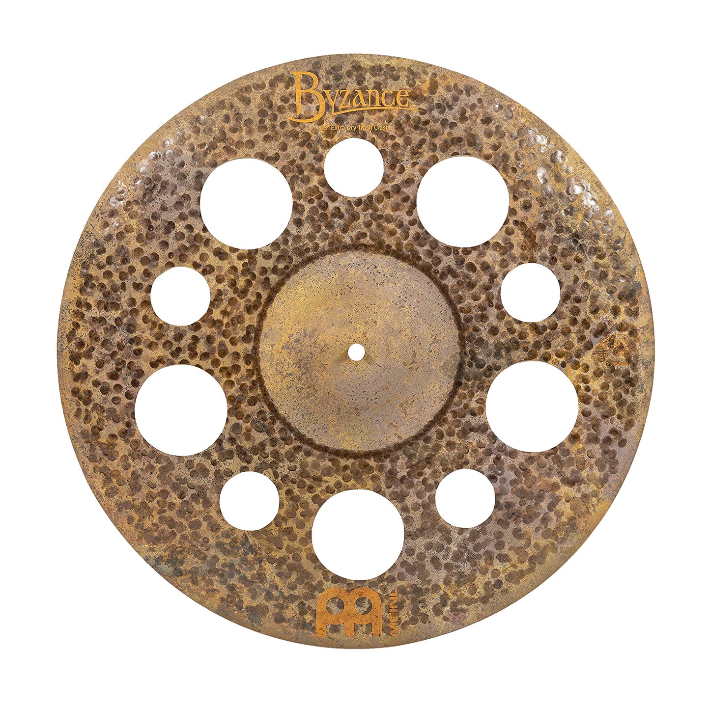 CRASH MEINL BYZANCE 18" EXTRA DRY TRASH, ALLIAGE BRONZE B20, MARTELÉE A A LA MAIN, FINITION BRUT