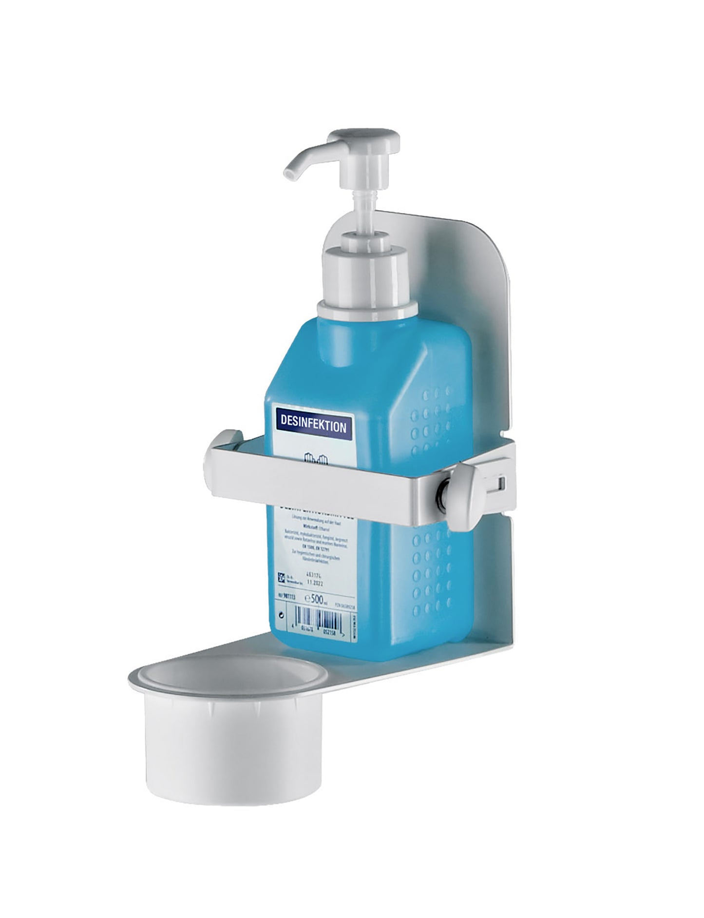 Support mural KM pour flacon de gel désinfectant