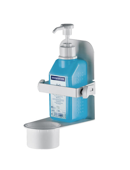 Support mural KM pour flacon de gel désinfectant