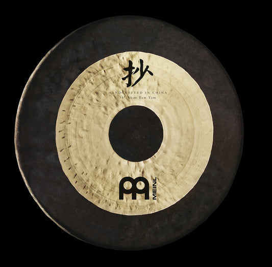 Tam tam CHAU 34" (86cm), 15.5kg, livré avec batte et housse, alliage bronze spécial, fabrication artisanale en Chine