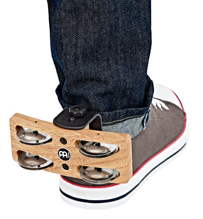 SHAKER CHEVILLE, SIAM OAK, CYMBALETTES ACIER, BRAS TYPE"CHAUSSE-PIED" À INSÉRER DANS LA CHAUSSURE, DERRIÈRE LE TALON, NOIR