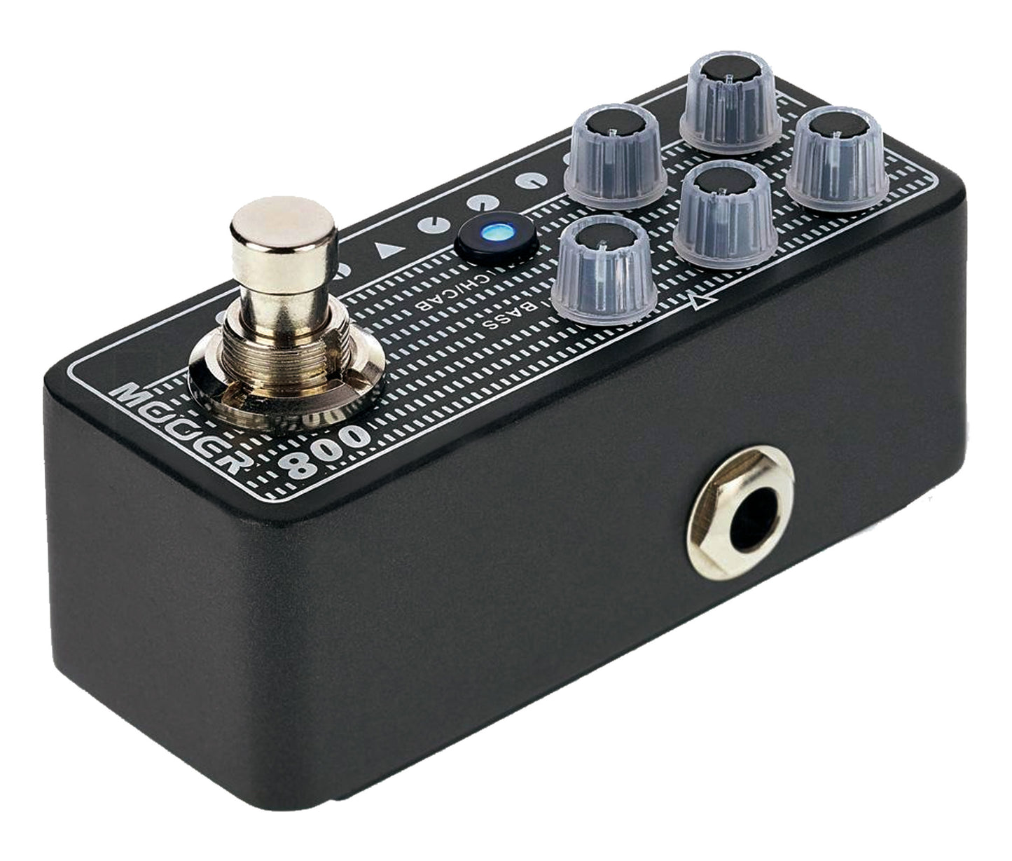 Pédale CALI-MK3, préampli numérique type US High-Gain standard, deux canaux, EQ 3 bandes par canal, noir