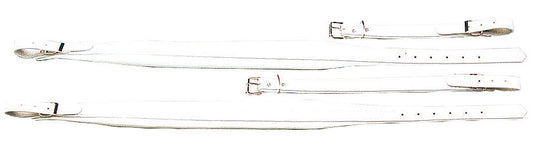 Cuir blanc, 80 à 120 basses, rembourrée