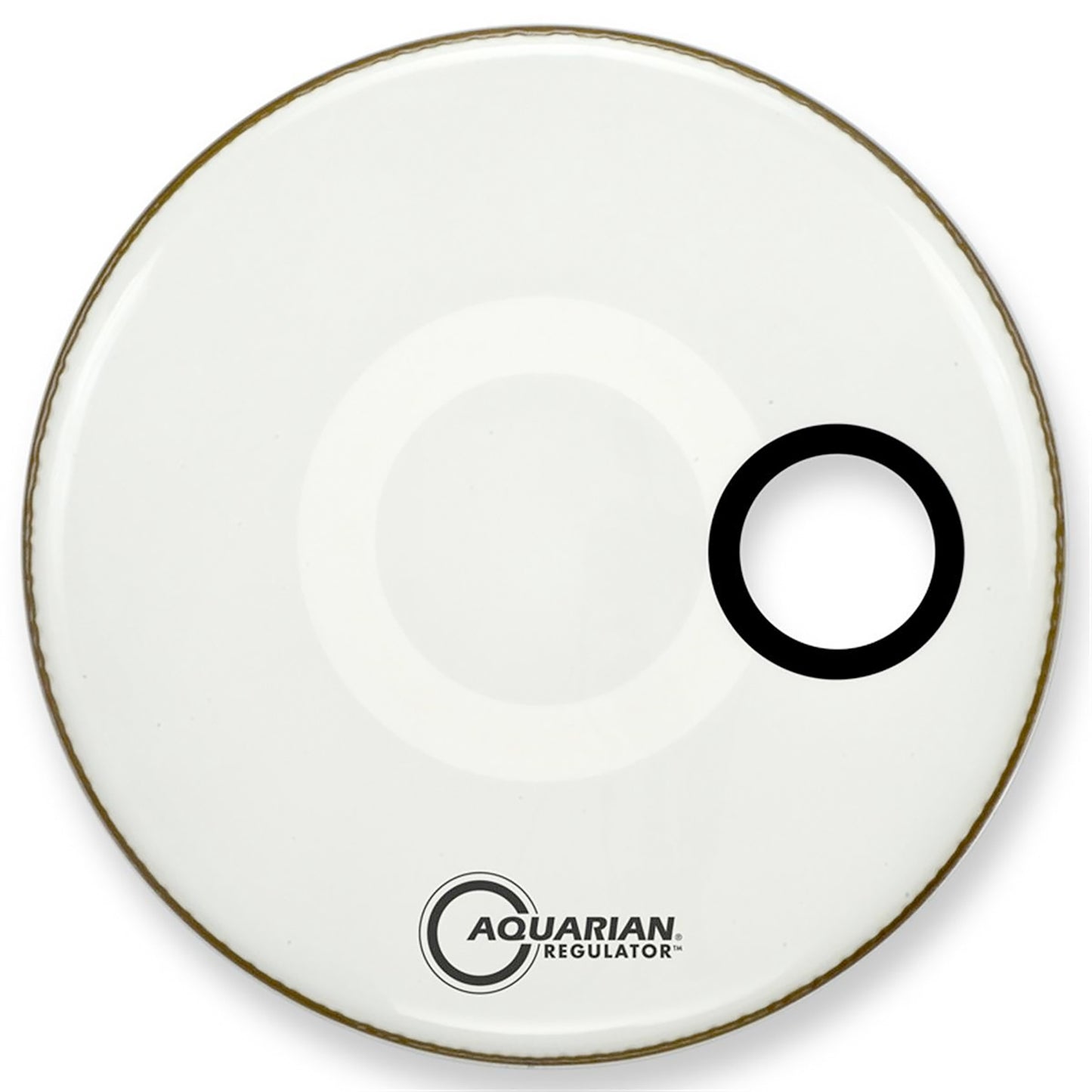 Peau Regulator 24", trou 4.75", blanche