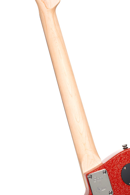 MBM-2H, signature Matt Bellamy, corps tilleul, manche érable, micros,"Kill" bouton, rouge pailleté