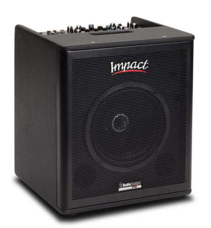 Impact AG8, ampli guitare acoustique 200W, HP 8"+tweeter, 4 entrées, EQ 3 bandes, 16 presets d'effet, 11.3 kg, avec housse, noir