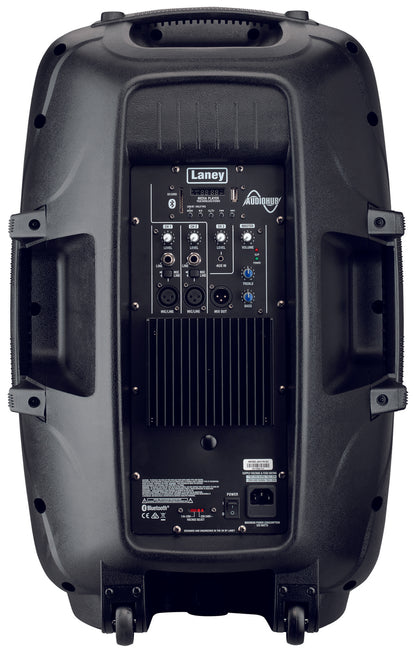 Enceinte polyvalente AH115-G2, 800W, HP 15" + compression 1", 3 canaux, lecteur média SD/USB/BLUETOOTH, 15 kg, noir