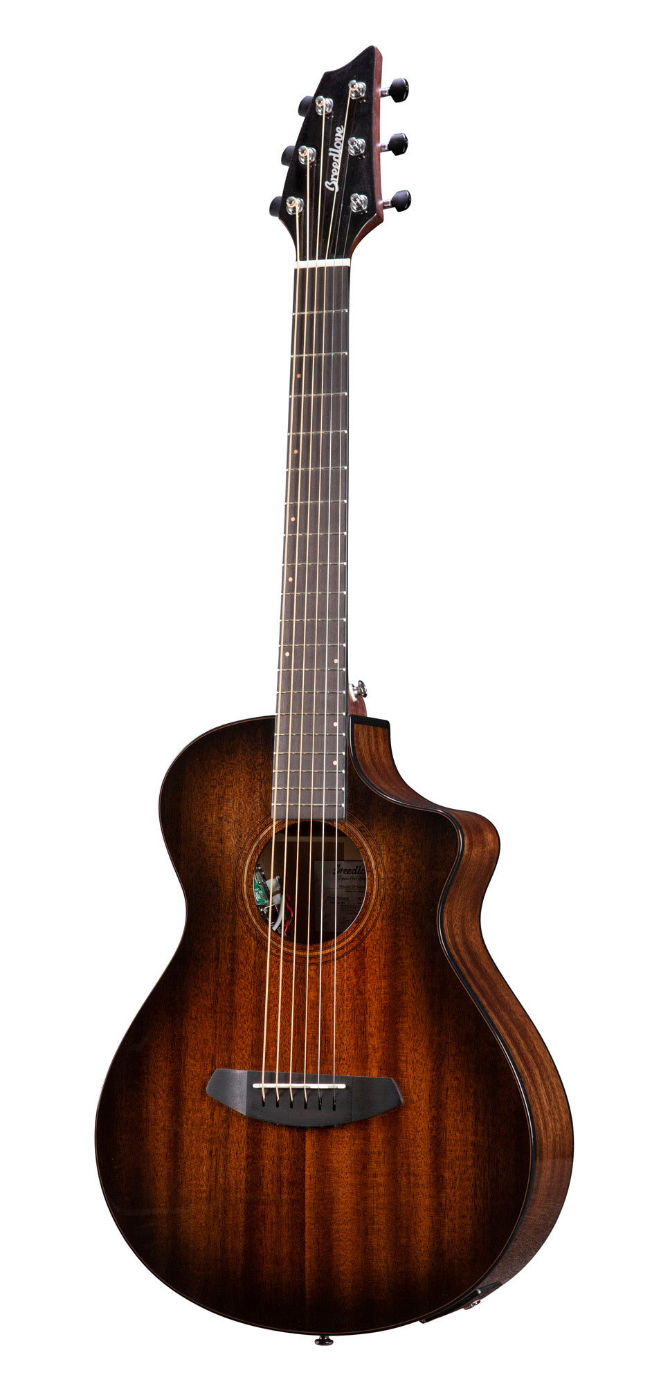 WILDWOOD PRO COMPANION SUEDE CE, pan coupé, table acajou massif, f/e acajou massif, EQ Fishman Flex Plus-T, housse