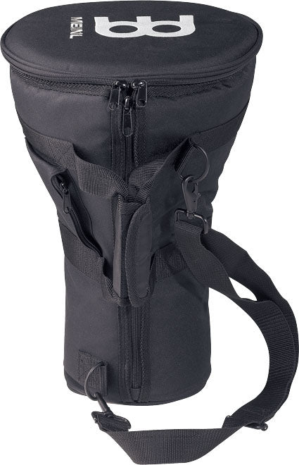 Housse Darbouka, nylon rembourré, poignée, courroie rembourrée, 2 fermetures éclaires, poche externe, noir