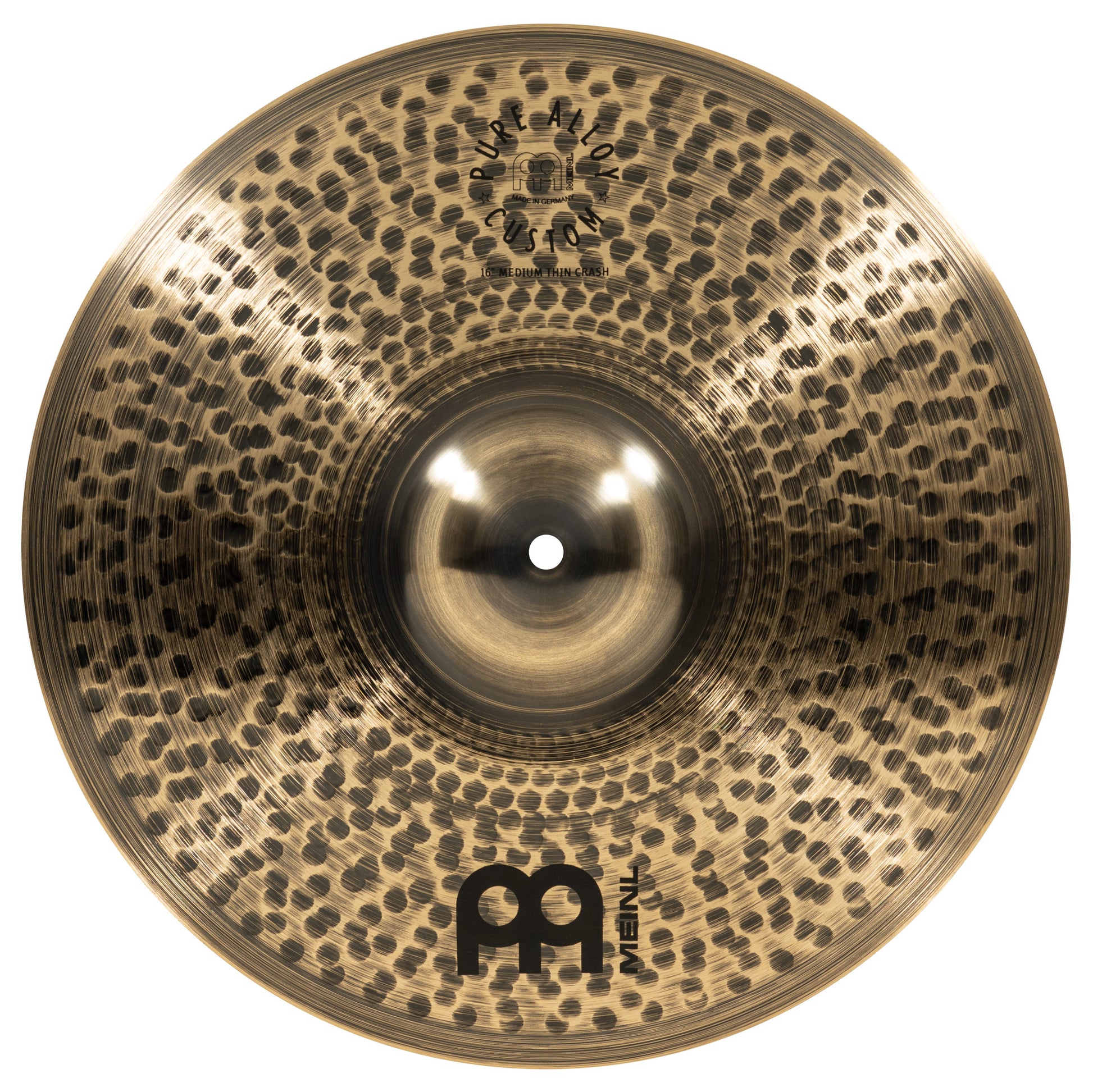 CRASH MEINL PURE ALLOY CUSTOM 16" medium, alliage Pure Alloy Custom