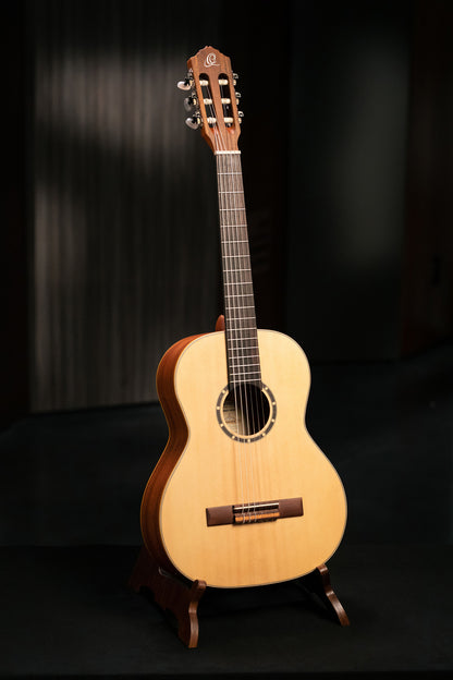 R121-3/4, table épicéa, fond & éclisses acajou, manche acajou (sillet 45 mm), housse, naturel satiné