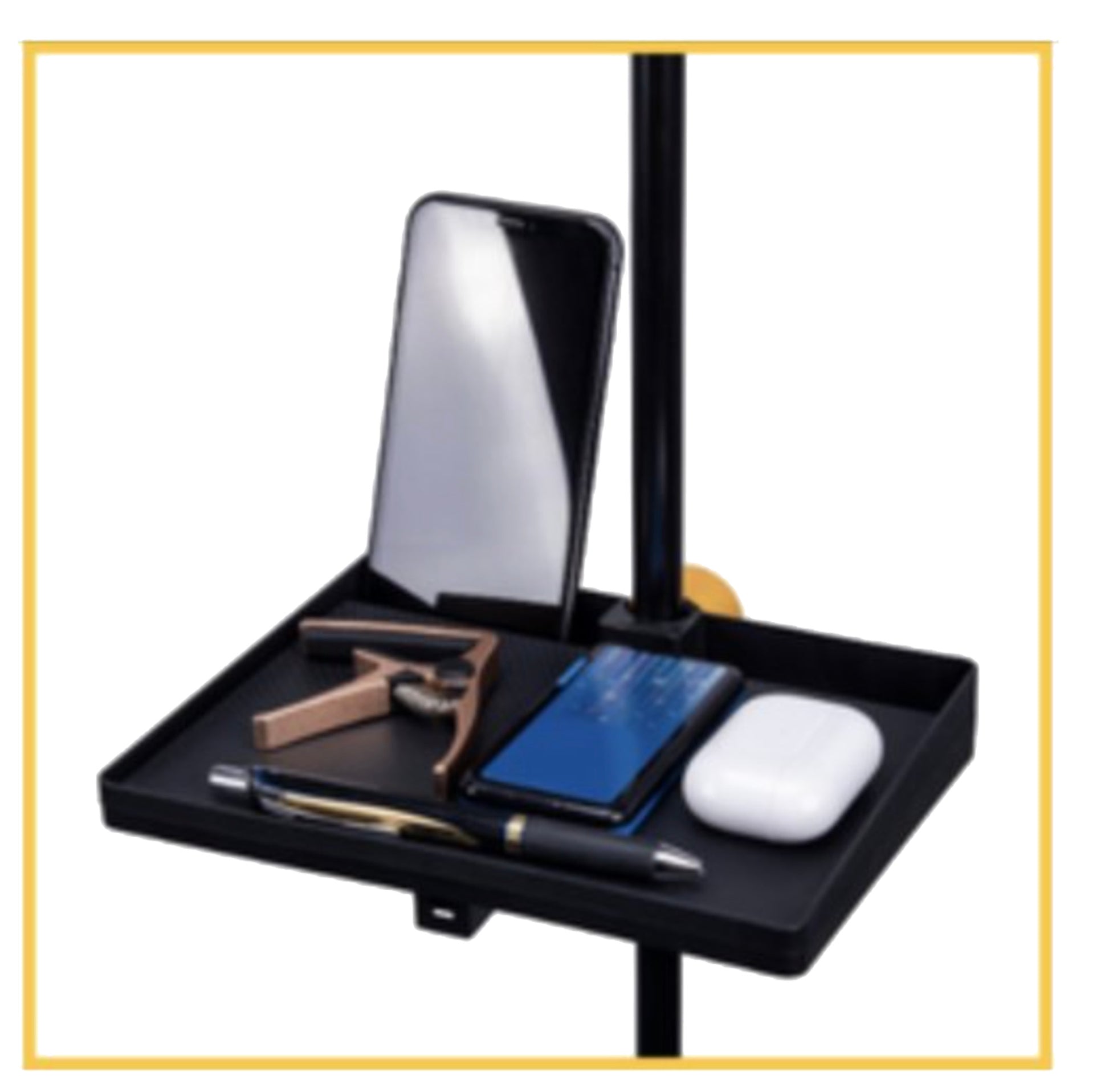 Plateau multi-usages en plastique, se fixe sur un pied