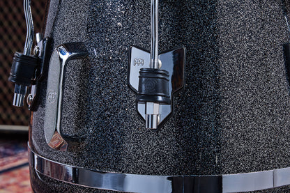 Conga Diego Galé 11"3/4, fût fibre de verre 'premium', hauteur 71.12cm, peau cuir de veau noir, cercles SSR 4mm