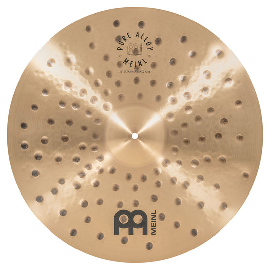 Ride 22" Extra Hammered Meinl Pure Alloy fini traditional martelé