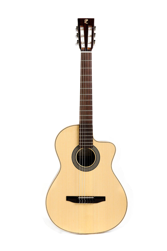 CROSSOVER-SP, pan coupé, EQ Fishman Sonitone, table épicéa massif, fond & éclisses palissandre, satiné, table brillante