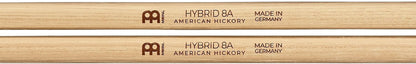 BAGUETTES MEINL HYBRID 8A, HYCKORY
