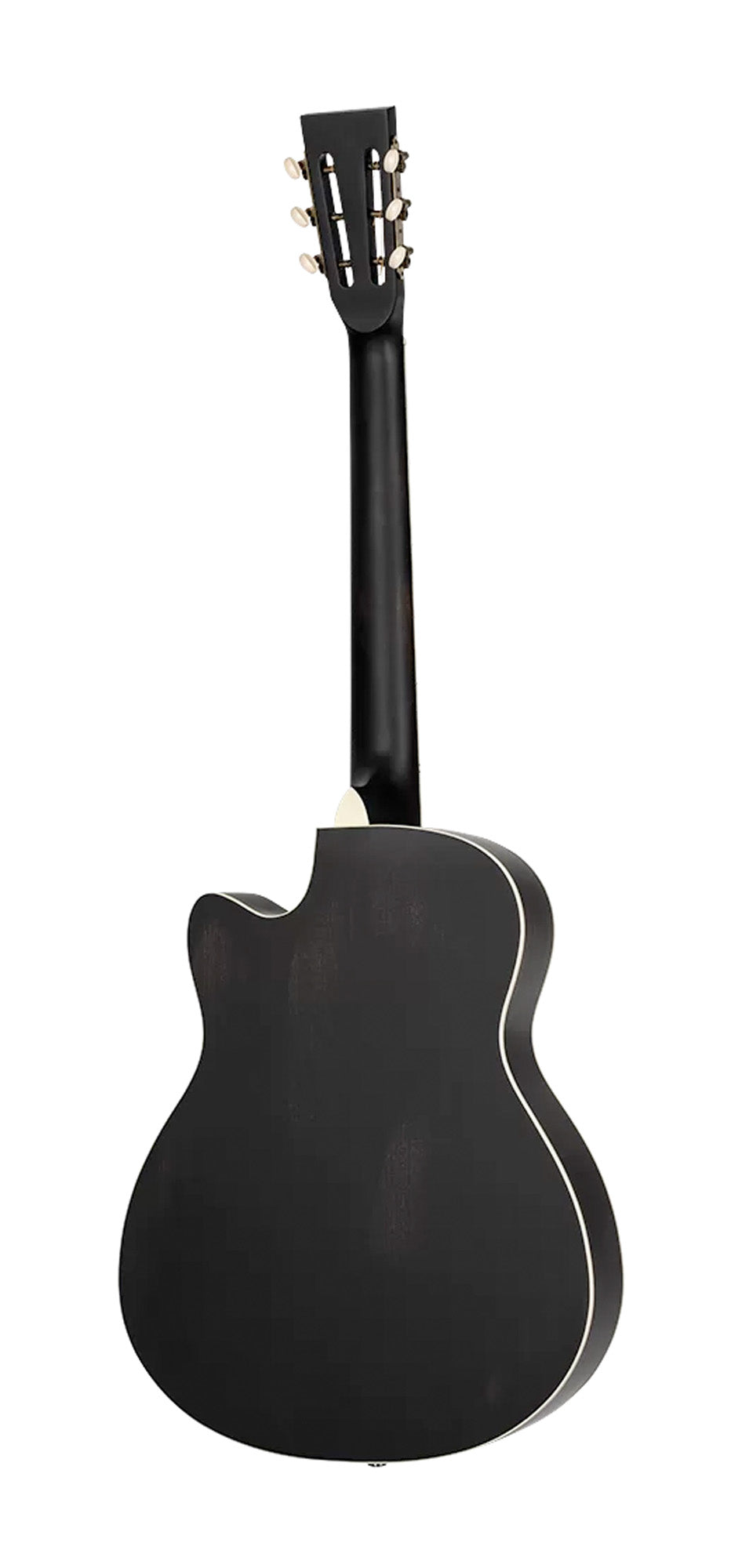 RRG40CE, pan coupé, table acajou, f/e acajou, manche acajou, touche blackwood, micro Lipstick, noir satiné