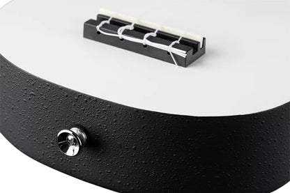 K2-SCL, pack ukulélé Soprano, table agathis, corps ABS galbé, manche okoumé, 12 frettes, accessoires, silent clouds satiné