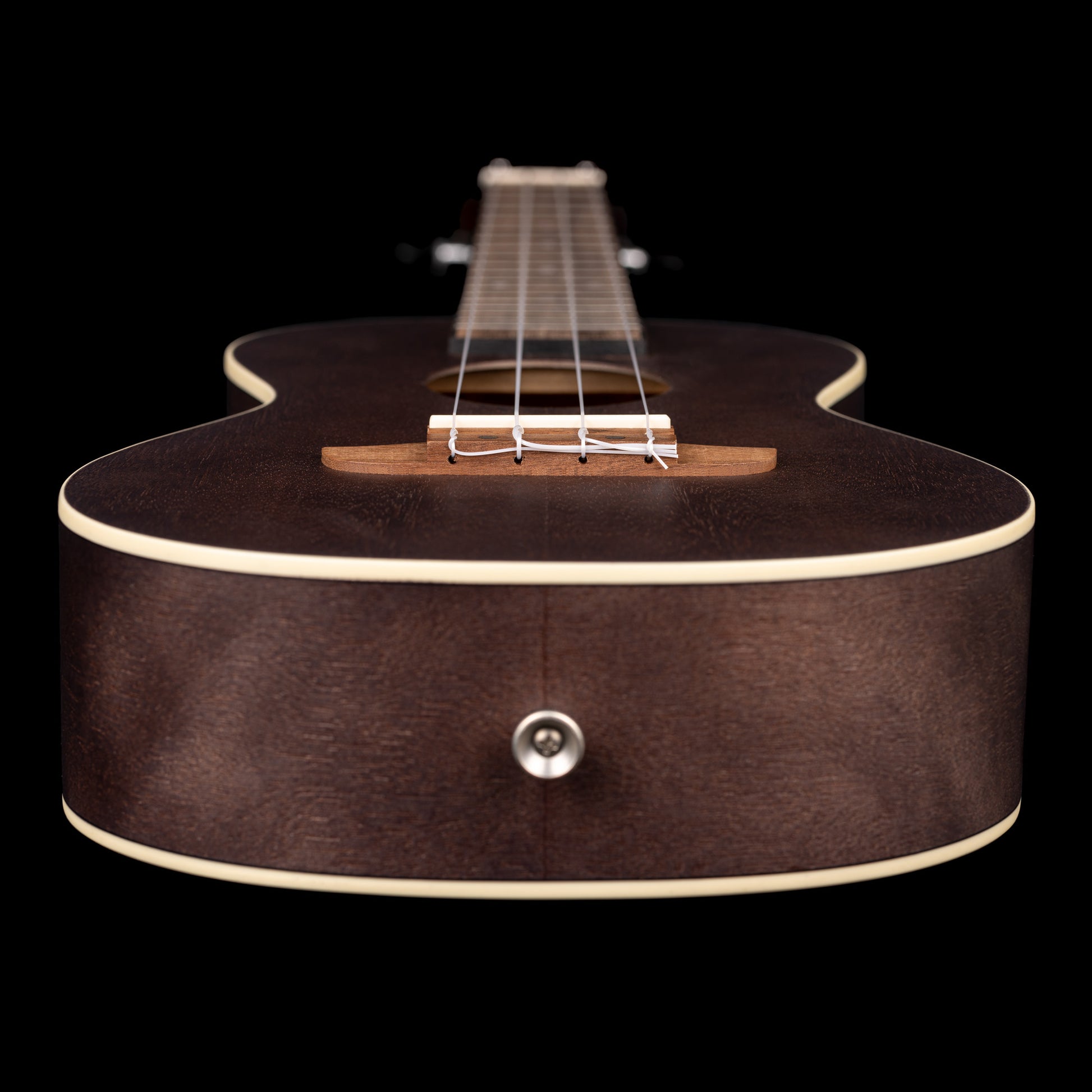 RUCOAL, modèle Concert, table okoume, fond & éclisses okoume, manche acajou, noir satiné