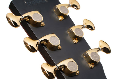 ROSELYN REDUX, forme OM, incrustations"Roselyn", table épicéa massif, f/e pau ferro massif, EQ LR Baggs, naturel brillant, étui