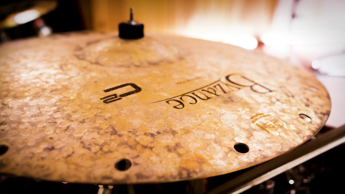 RIDE MEINL BYZANCE 21" VINTAGE, SIGNATURE CHRIS COLEMAN,ALLIAGE BRONZE B20, MARTELÉE A LA MAIN, FINITION BRUT