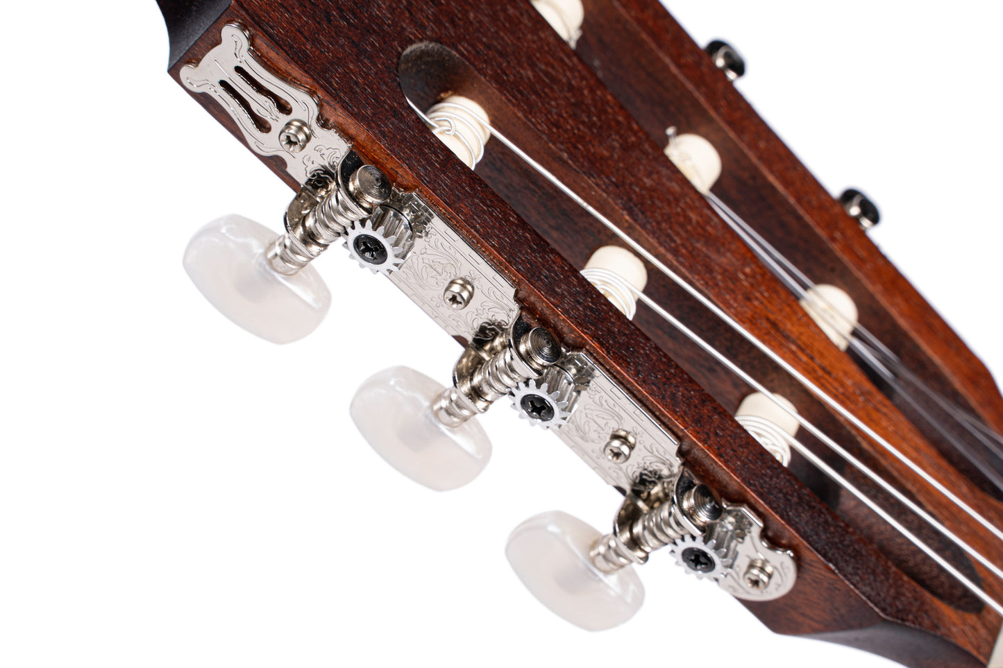 AC200 3/4, table épicéa massif, f/e acajou, manche acajou, touche merbau, sillet 45 mm, housse, naturel pores ouverts