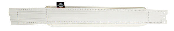 Courroie main gauche, cuir blanc (L=54cm/l=6cm)