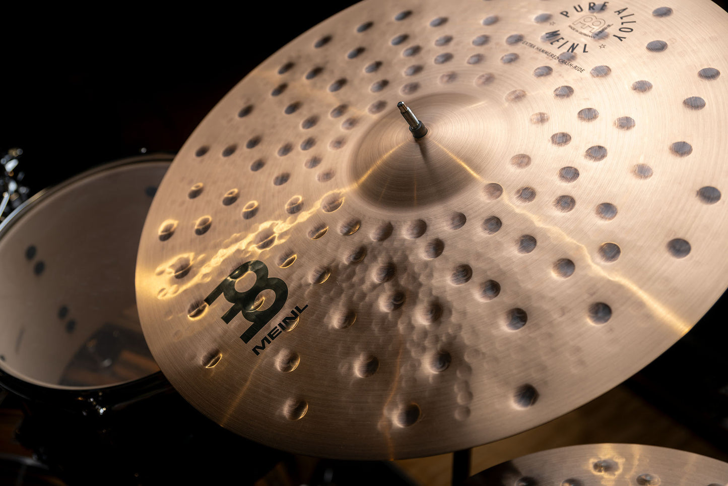 Crash Ride 22" Extra Hammered Meinl Pure Alloy fini traditional martelé