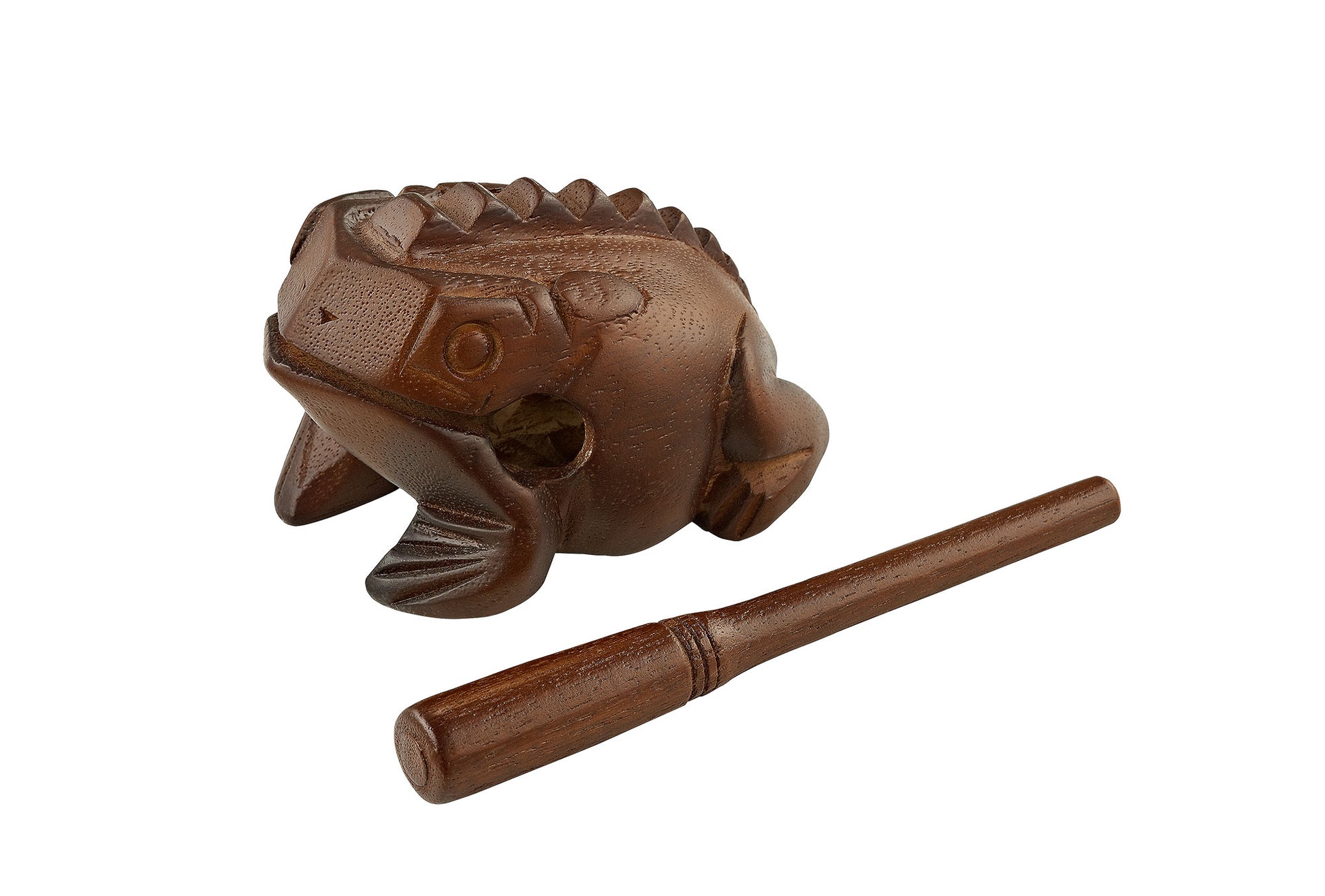 Frog guiro, en forme de grenouille, naturel