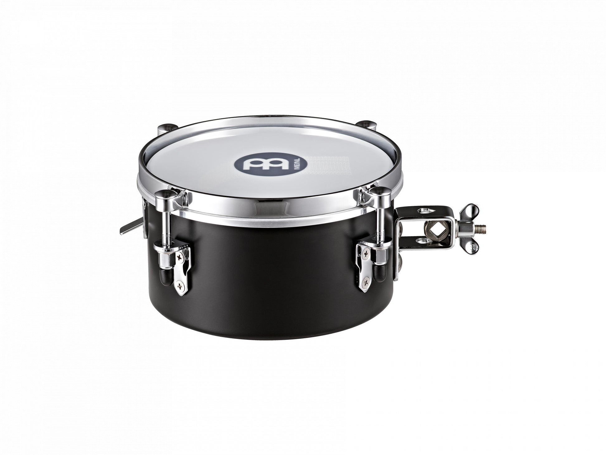 Snare timbale 8", fût acier, avec attache robuste, système d'enclenchement rapide du timbre, noir