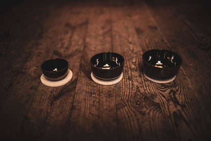 SET SINGING BOWL SONIC ENERGY ZEN, 2.8" ; 3.5" ; 3.9", ALLIAGE SPÉCIAL COULE, TONALITÉ HAUTE ET CLAIRE