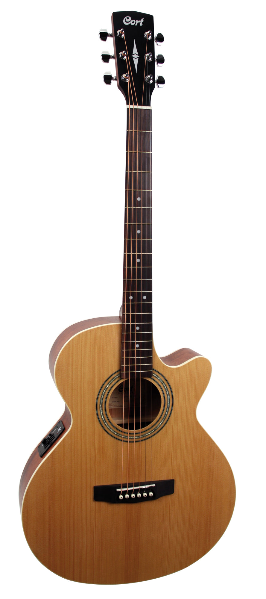 SFX-ME, table épicéa, fond & éclisses acajou, manche acajou, touche laurier, EQ CORT CE304T, naturel pores ouverts