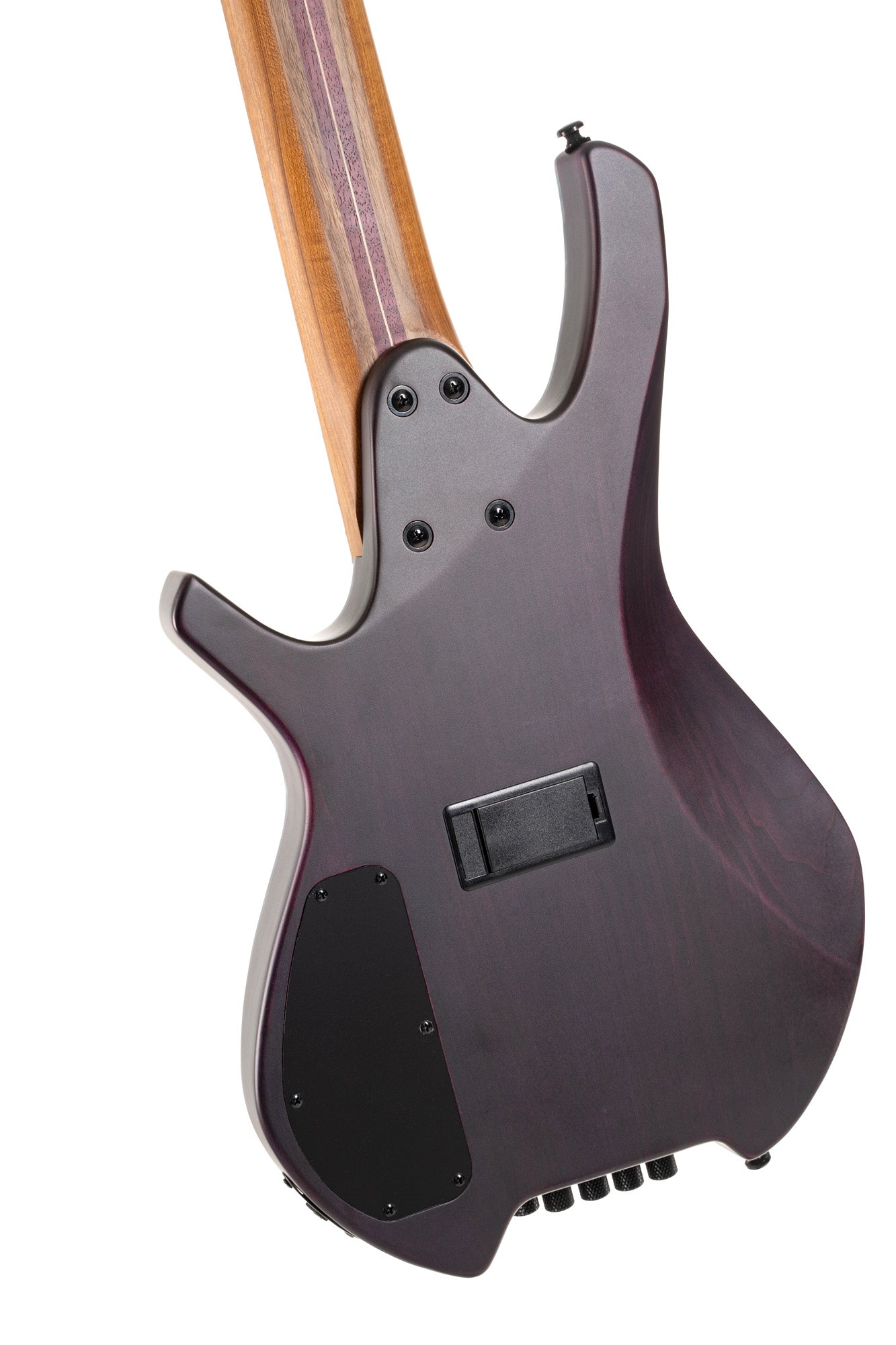 SPACE 5 BSDB, corps érable, table peuplier figuré, manche 7 pièces, micros et EQ Bartolini MK-1, star dust green, housse