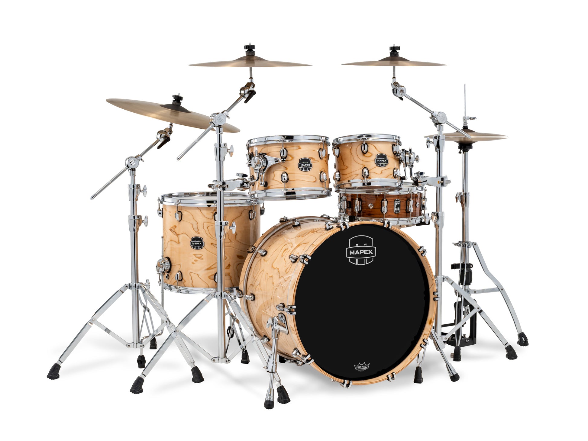 MAPEX SATURN 4 FUTS NATURAL MAPLE BURL