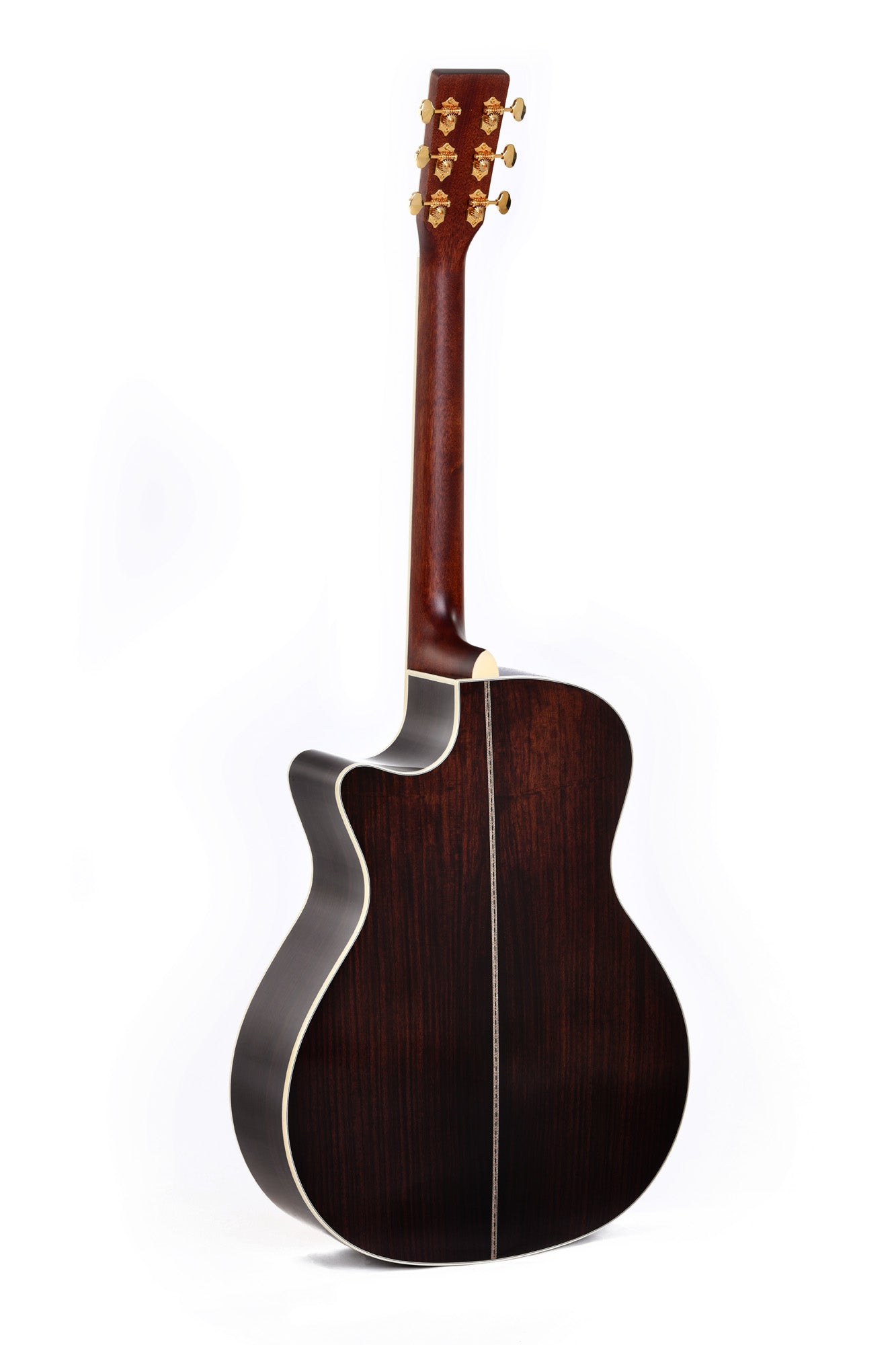 Modèle SGRC-41E, Grand OM pan coupé, table épicéa Sitka massif, f/e palissandre massif, touche ébène, EQ LR Baggs, soft case