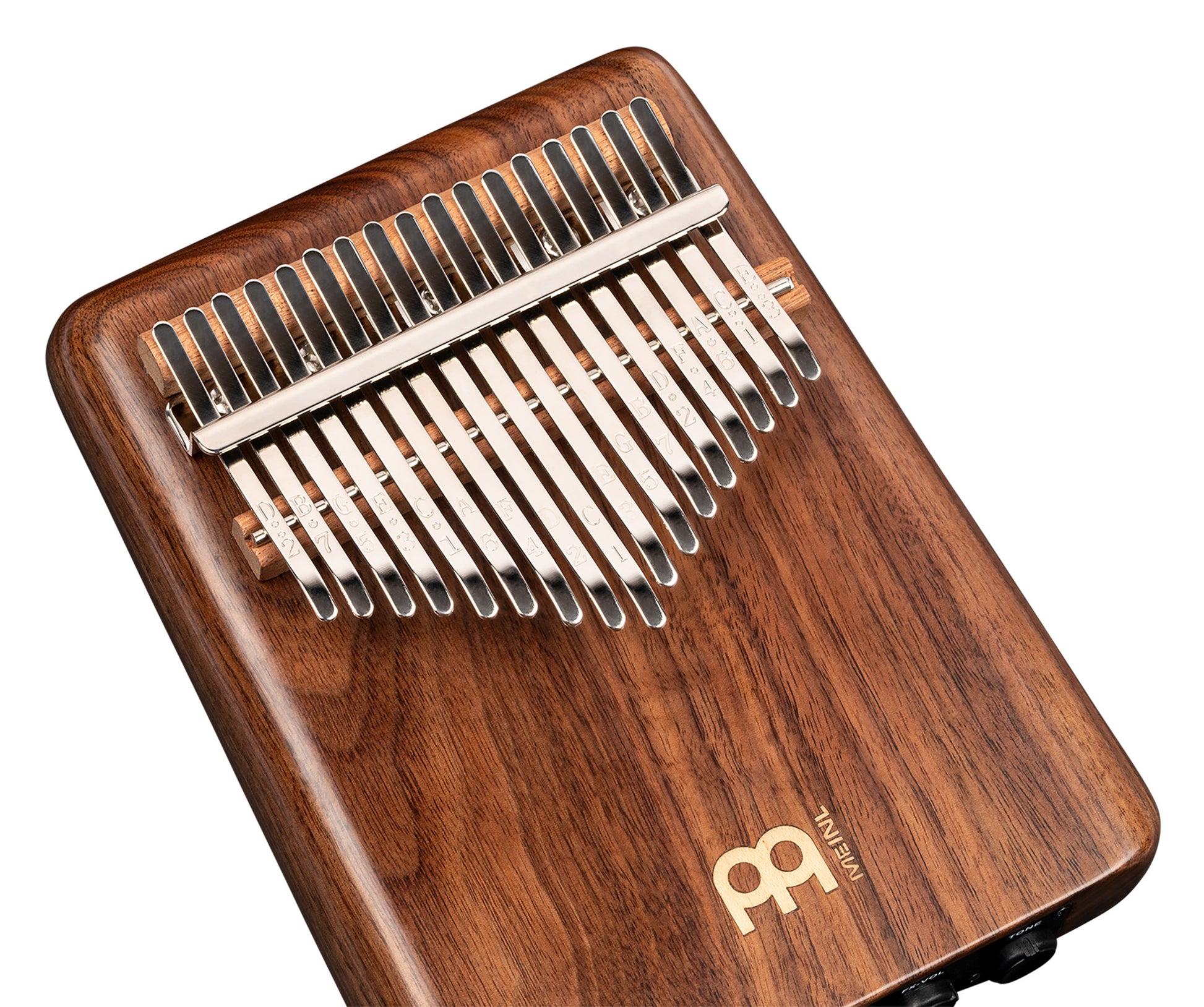 Kalimba électro Meinl, solid Pickup, noyer amrécain 17 notes - PKA17AW