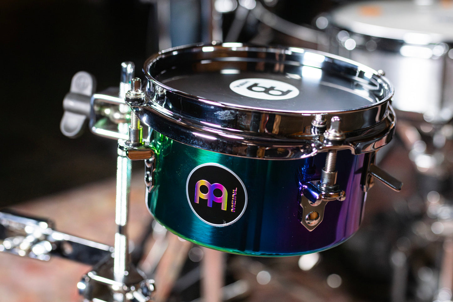Snare timbale 6", fût acier, système d'enclenchement rapide du timbre