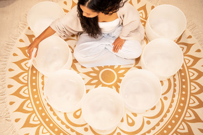 SET SINGING BOWL SONIC ENERGY CRISTAL 12