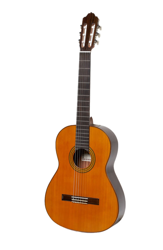 MOD.3, table cèdre massif, fond et éclisses acajou, touche palissandre, diapason 650 mm, naturel pores ouverts