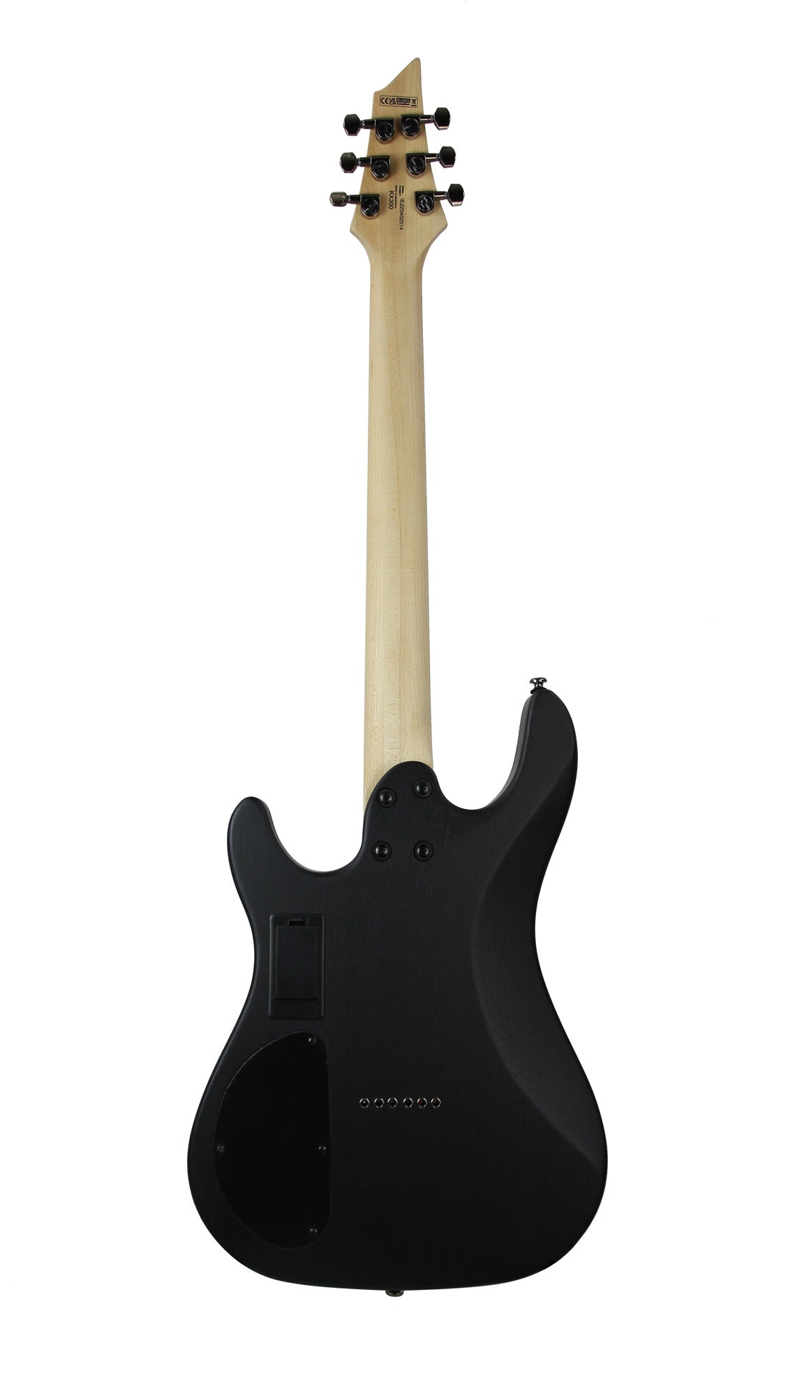 KX300, corps acajou, table érable figuré, manche vissé érable, touche jatoba, micros EMG RetroActive, raw burst pores ouverts