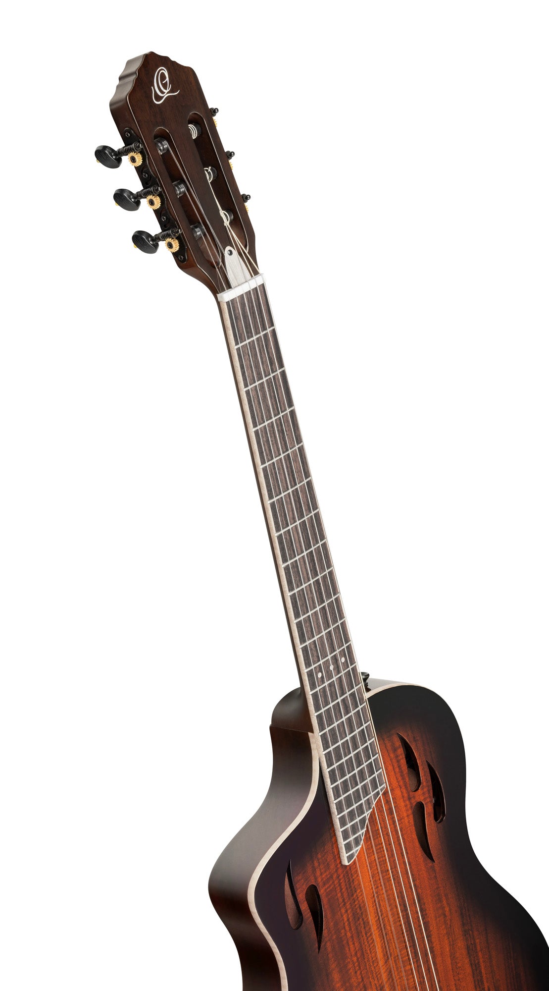 RTPDLX-ACA, modèle TourPlayer gaucher, EQ Magus X, corps okoumé, table acacia, sillet 48 mm, housse, dégradé brillant