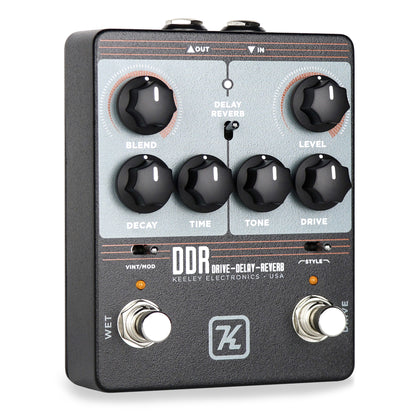 Pédale DDR (DRIVE DELAY REVERB), drive avec délai ou réverb