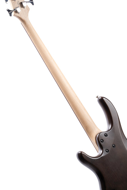 Action PJ, 4 cordes, corps peuplier, micros PJ Powersound, électronique passive, noyer pores ouverts