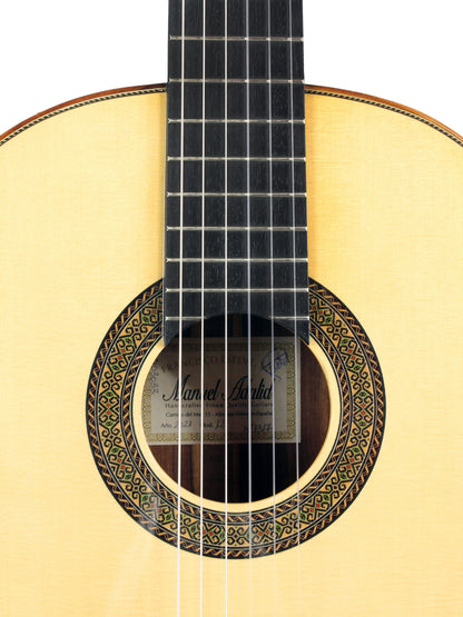 MOD.12, table épicéa massif, f/e palissandre massif, manche cèdre avec insert fibre de carbone, touche ébène, soft case